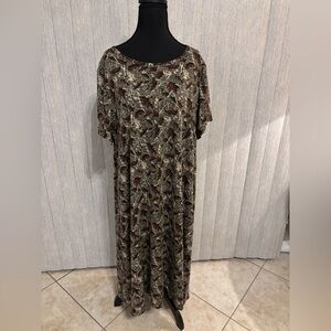 3XL LuLaRoe Carly Hi Low Dress Fall Leaves